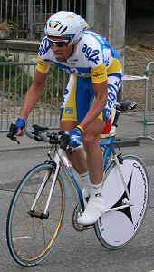 Christophe Moreau in maglia AG2R nel finale di carriera - Foto Wikimedia.org