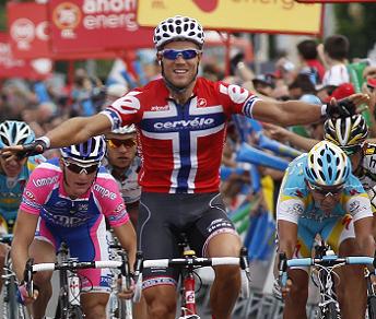 A Murcia Hushovd coglie il terzo successo in carriera alla Vuelta © Bettiniphoto