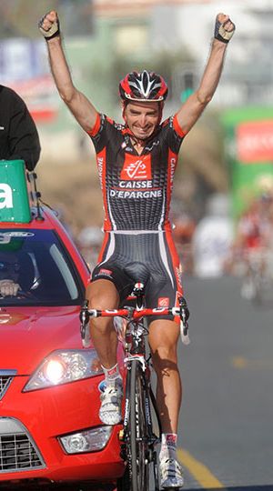David López García felice della vittoria di tappa ad Alcoy - Foto www.lavuelta.es