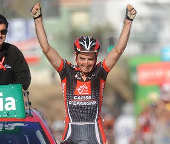 David López García felice della vittoria di tappa ad Alcoy - Foto www.lavuelta.es