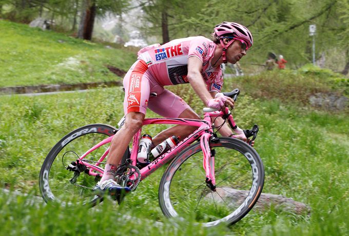 David Arroyo impreziosisce il suo indimenticabile Giro con una strenua ma vana difesa della maglia rosa © Bettiniphoto
