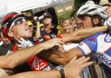 Al termine della sesta tappa del Tour Barredo e Rui Costa hanno ancora forze per fare a pugni © Sport24.com