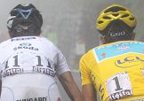 Andy Schleck e Alberto Contador sul Tourmalet - Foto Roberto Bettini