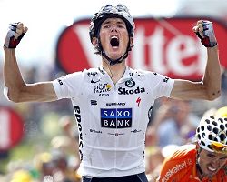 Andy Schleck, prima vittoria al Tour de France per lui - Foto Daylife.com © Reuters