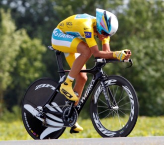 Alberto Contador a cronometro © Bettiniphoto
