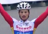 Kevin Pauwels, solitario vincitore della prova di Coppa del Mondo di Tabor © Sporza.be