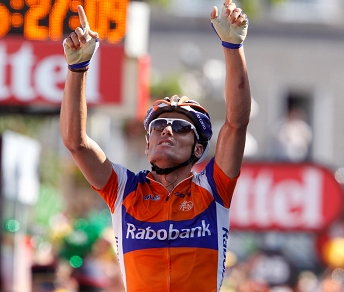 Per Luis León Sánchez terzo successo di tappa al Tour in carriera © Bettiniphoto