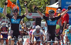 Festa grande per il Team Sky con Ben Swift e Greg Henderson ad Adelaide © www.teamsky.com