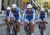 La Trevigiani all'arrivo della cronosquadre di Imola © Isolapress