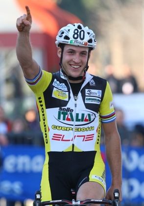 Elia Silvestri, Campione Nazionale Under 23 © Ufficio stampa Ciclocross Roma 2011