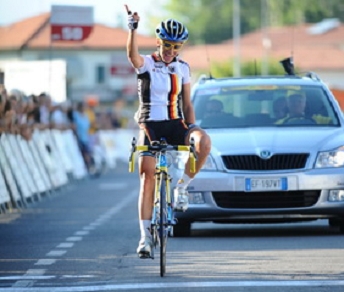Trixi Worrack, vincitrice a Capannori al Giro di Toscana © www.michelafanini.com