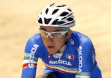 Giorgia Bronzini in gara nella Corsa a Punti. Un solo punto la separerà dal bronzo © Bettiniphoto