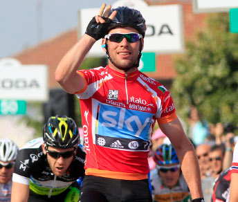 A Cervere Cavendish ottiene la terza vittoria nel Giro 2012 © Bettiniphoto