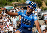 L'ultima vittoria di Alberto Contador, sull'arrivo in salita del Mirador del Sol, all'ultimo Tour de San Luis © Bettiniphoto