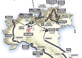 Un pezzo di planimetria del Giro d'Italia 2012