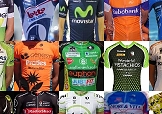 Un collage di alcune delle maglie che saranno indossate dai corridori per tutto il 2012