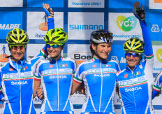 La nazionale italiana femminile. Da lì, con Elisa Longo Borghini, e dalla Junior Anna Stricker arriveranno due bronzi © Bettiniphoto