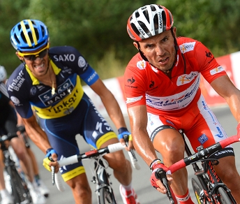 Come alla Vuelta: Rodríguez era sicuro della licenza WT (per la Katusha), e invece Contador (con la Saxo) lo beffa © Bettiniphoto