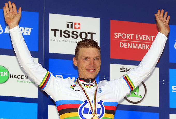 Tony Martin vince il suo primo titolo iridato a cronometro: Cancellara è battuto © Bettiniphoto