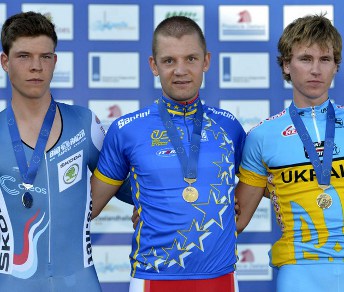 Tra gli Under 23 il danese Rasmus Christian Quaade è Campione Europeo a crono. Battuti Jungels e Golovasch © zeeland2012.nl