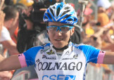 Quella di Lago Laceno è la prima vittoria al Giro d'Italia per Domenico Pozzovivo © Bettiniphoto