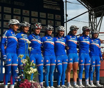 Le azzurrine protagoniste agli Europei su Strada di Goes. Per molte di loro l'avventura continuerà ai Mondiali di Valkenburg © zeeland2012.nl