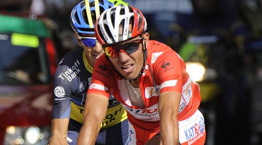 Joaquím Rodríguez stravolto al traguardo: la Vuelta è praticamente persa © Unipublic/Graham Watson