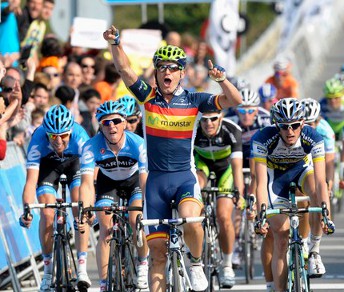 José Joaquín Rojas vince la prima tappa del Giro dei Paesi Baschi © Diariovasco.com