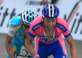 Michele Scarponi in azione a Rocca di Cambio © Bettiniphoto