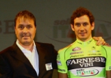 Luca Scinto insieme all'uomo in più della Farnese Vini - Selle Italia, Filippo Pozzato © farneseselleitalia.com