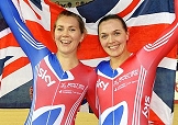 Jessica Varnish e Victoria Pendleton, splendide vincitrici della Velocità a Squadre © DailyMail.co.uk