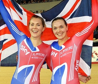 Jessica Varnish e Victoria Pendleton, splendide vincitrici della Velocità a Squadre © DailyMail.co.uk