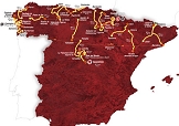La planimetria della Vuelta a España 2012 © www.lavuelta.com