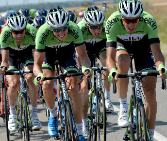 Gli uomini della Belkin durante il Tour de France 2013 © Bettiniphoto