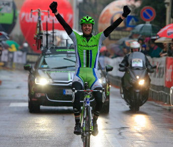 Damiano Caruso torna al successo nella tappa conclusiva della Settimana Coppi e Bartali © Bettiniphoto
