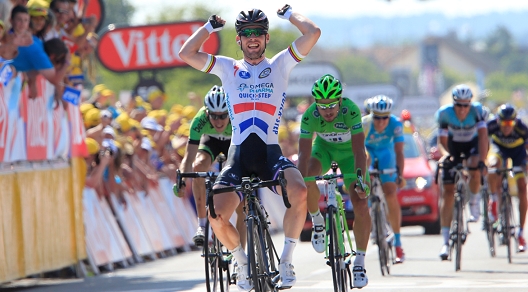 Mark Cavendish, vincitore della memorabile tappa di Saint-Amand-Montrond © Bettiniphoto