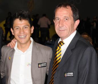 Claudio Corti con Esteban Chaves, una delle stelline della squadra © Colombiacyclingpro.com