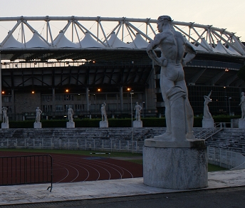 Uno scorcio della Curva Nord dell'Olimpico di Roma, sede della Federciclismo © www.as.roma.it