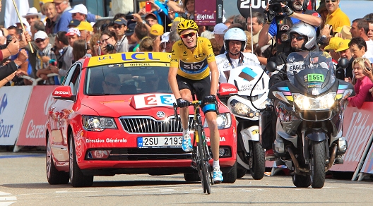 Per Chris Froome altra vittoria di tappa al Tour 2013, sul Mont Ventoux © Bettiniphoto