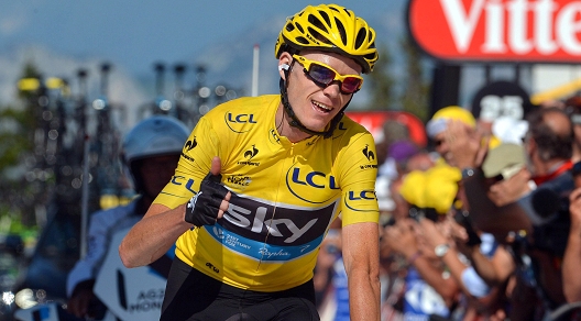 Chris Froome soddisfatto - e ci mancherebbe! - di come si sta concludendo il suo Tour de France © Bettiniphoto