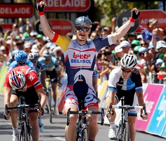 Per André Greipel terza vittoria di tappa al Tour Down Under 2013 @ Bettiniphoto