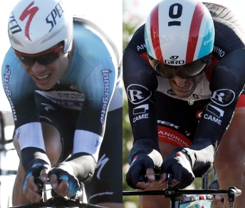 Tony Martin e Fabian Cancellara, i due favoriti per il titolo mondiale a cronometro oggi a Firenze © Bettiniphoto