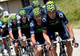 La Movistar in azione al Tour de France © movistarteam.com