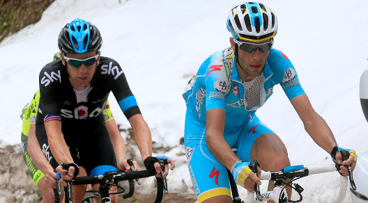 Vincenzo Nibali contro Bradley Wiggins: è questa la grande sfida del 96° Giro d'Italia © Bettiniphoto