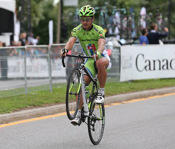 Peter Sagan impenna dopo la vittoria al Grand Prix Cycliste de Montréal © Cannondale Pro Cycling