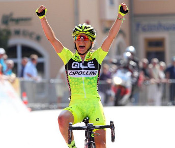 Sul traguardo di Schmölln Valentina Scandolara ottiene la sua prima vittoria in gare UCI © Ufficio Stampa Cipollini-Giordana-Galassia