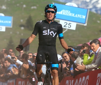 Per Rigoberto Urán prima vittoria di tappa al Giro d'Italia © Bettiniphoto