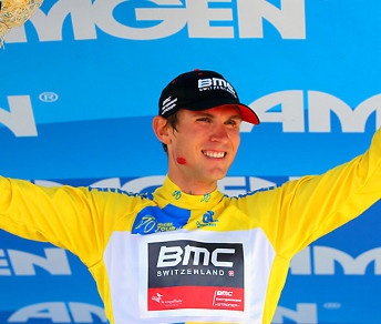 Tejay Van Garderen esulta in maglia gialla: il Tour of California è suo © sportsillustrated.cnn.com
