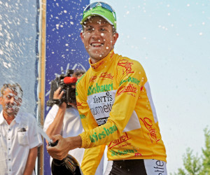 Il vincitore dell'Europe Tour Riccardo Zoidl in maglia gialla al Giro d'Austria © radstars.at