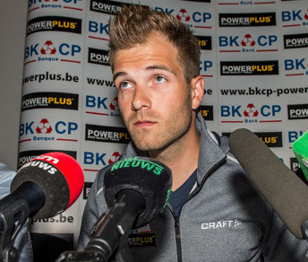 Niels Albert annuncia in conferenza stampa il ritiro dalle corse © Sport.be-Belga